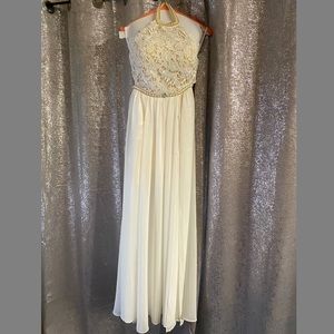 White boho formal gown- great for a beach wedding